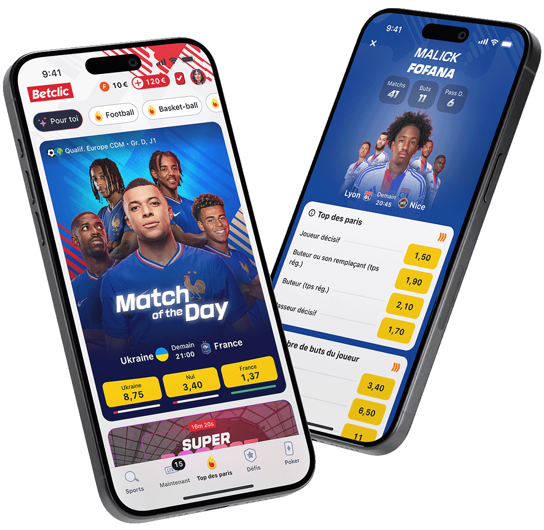 Interfaccia Betclic app con promozioni